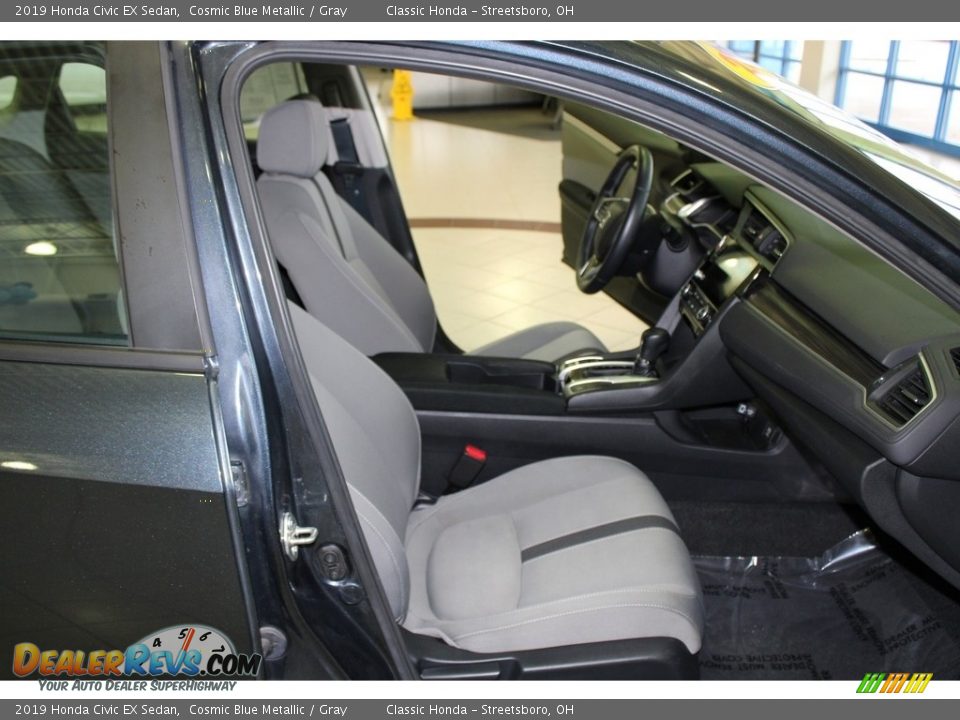 2019 Honda Civic EX Sedan Cosmic Blue Metallic / Gray Photo #16