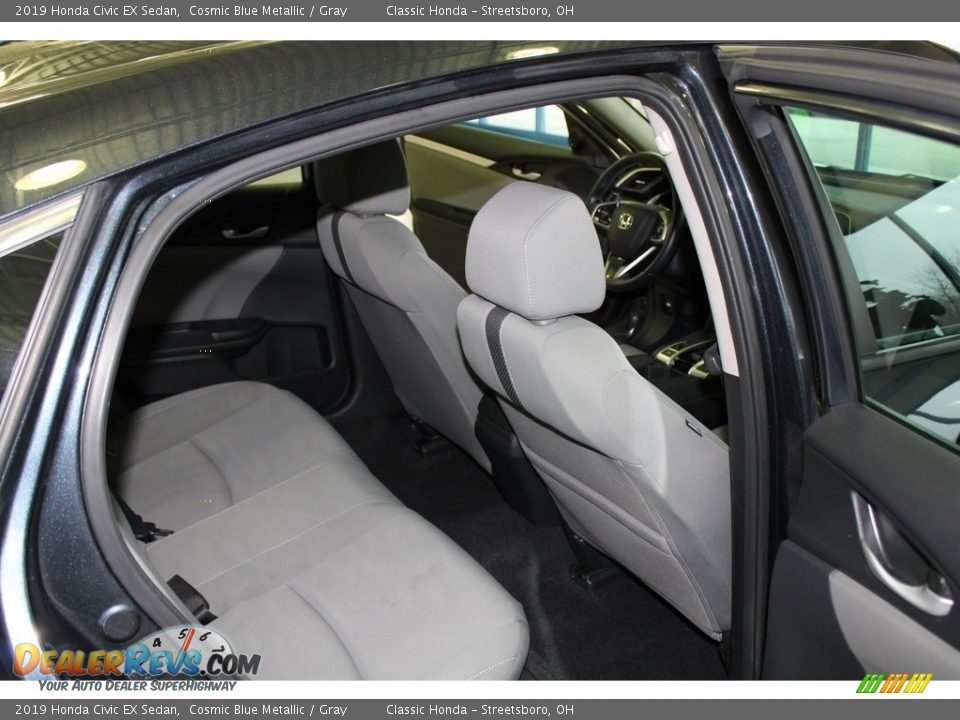 2019 Honda Civic EX Sedan Cosmic Blue Metallic / Gray Photo #19