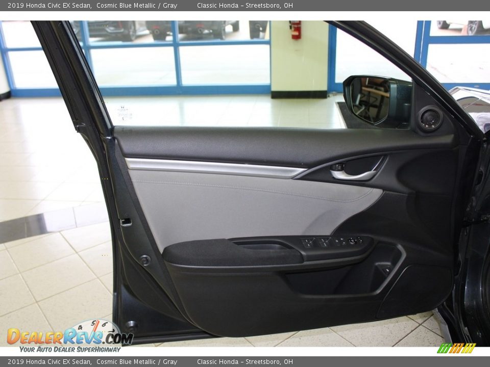 2019 Honda Civic EX Sedan Cosmic Blue Metallic / Gray Photo #26