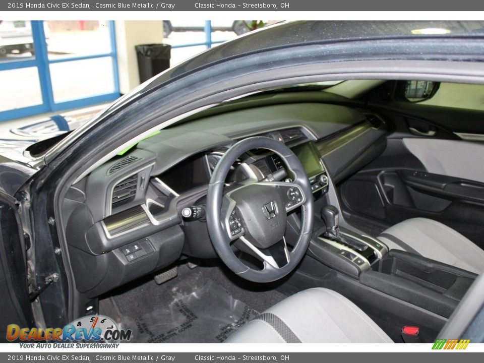 2019 Honda Civic EX Sedan Cosmic Blue Metallic / Gray Photo #27