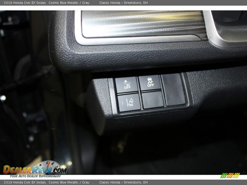 2019 Honda Civic EX Sedan Cosmic Blue Metallic / Gray Photo #29