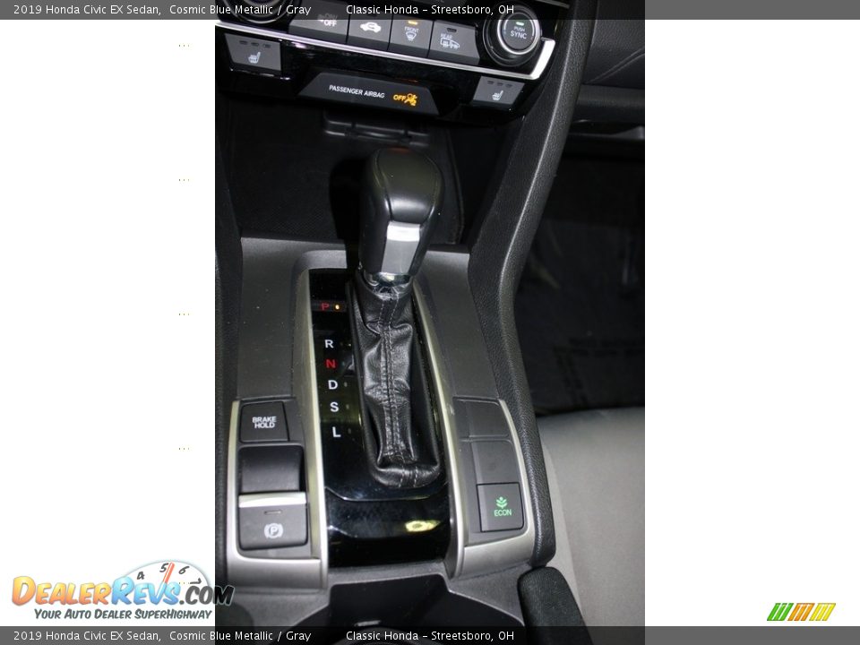 2019 Honda Civic EX Sedan Cosmic Blue Metallic / Gray Photo #34