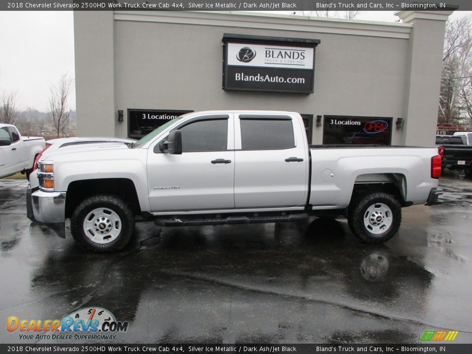 2018 Chevrolet Silverado 2500HD Work Truck Crew Cab 4x4 Silver Ice Metallic / Dark Ash/Jet Black Photo #1