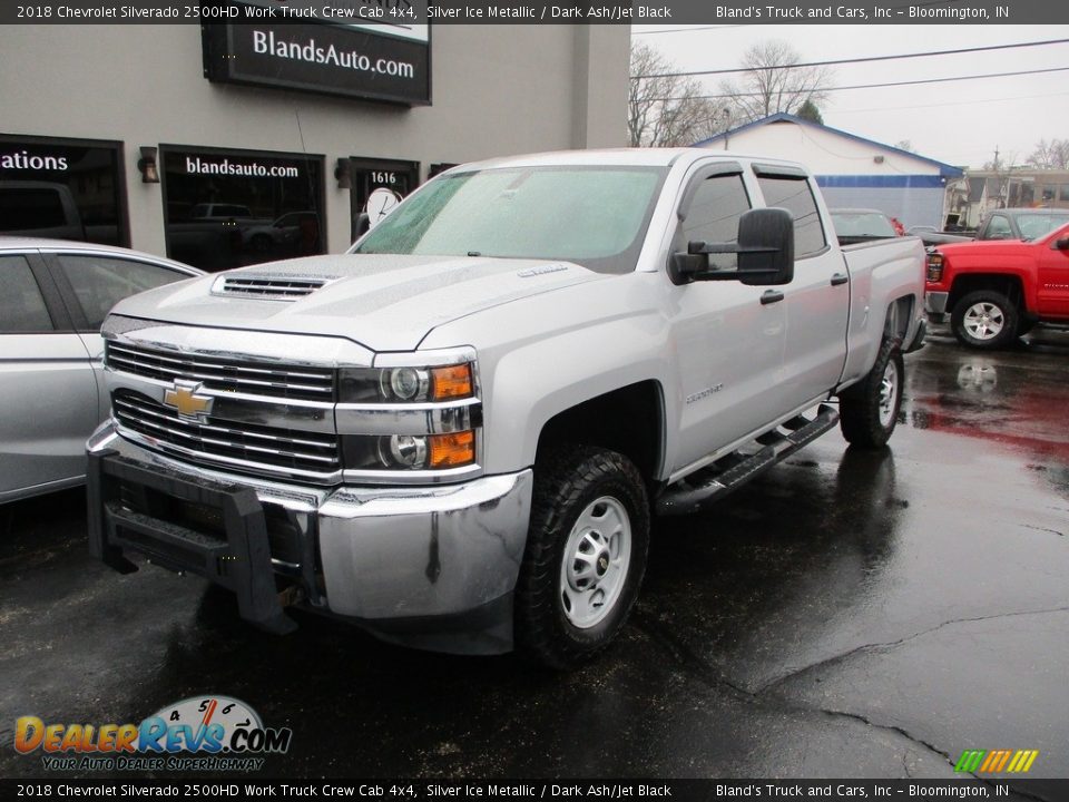 2018 Chevrolet Silverado 2500HD Work Truck Crew Cab 4x4 Silver Ice Metallic / Dark Ash/Jet Black Photo #2