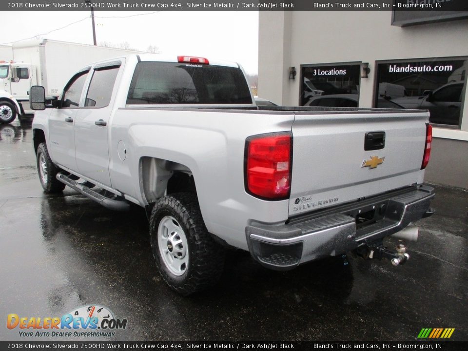 2018 Chevrolet Silverado 2500HD Work Truck Crew Cab 4x4 Silver Ice Metallic / Dark Ash/Jet Black Photo #3