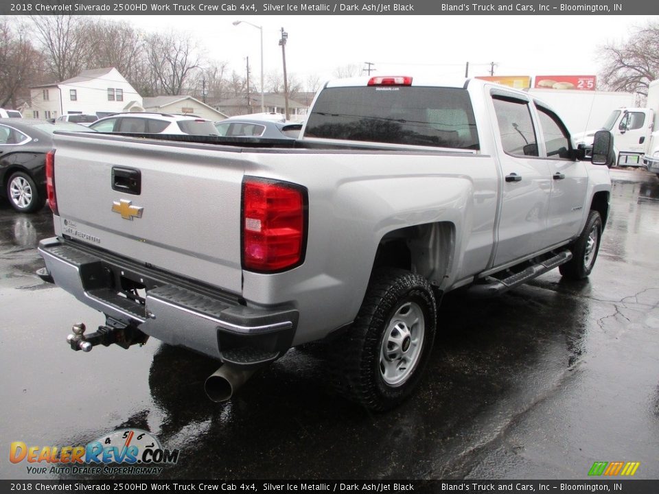 2018 Chevrolet Silverado 2500HD Work Truck Crew Cab 4x4 Silver Ice Metallic / Dark Ash/Jet Black Photo #4