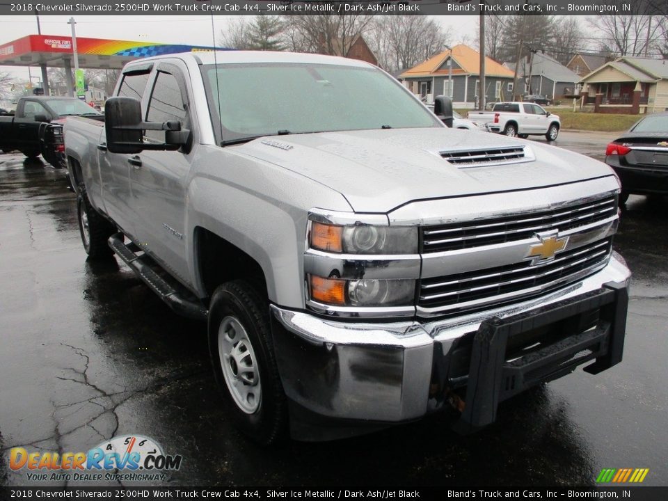 2018 Chevrolet Silverado 2500HD Work Truck Crew Cab 4x4 Silver Ice Metallic / Dark Ash/Jet Black Photo #5