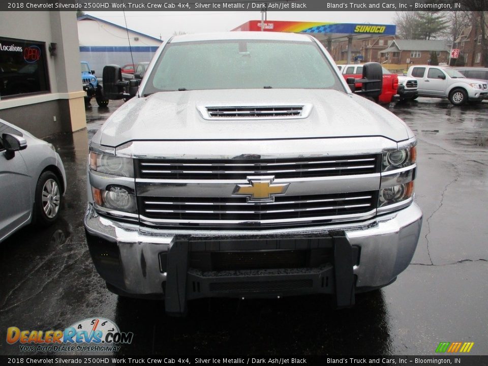 2018 Chevrolet Silverado 2500HD Work Truck Crew Cab 4x4 Silver Ice Metallic / Dark Ash/Jet Black Photo #22