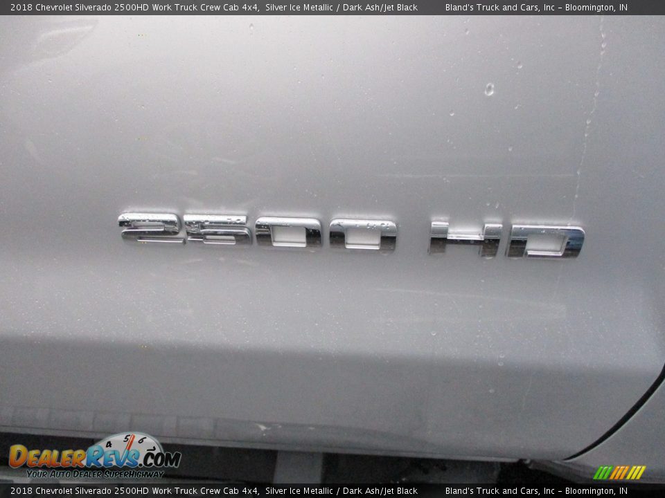 2018 Chevrolet Silverado 2500HD Work Truck Crew Cab 4x4 Silver Ice Metallic / Dark Ash/Jet Black Photo #24