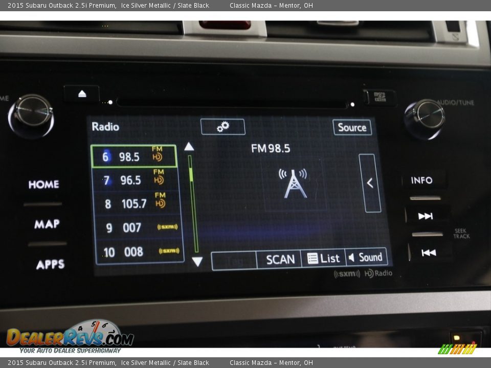 Audio System of 2015 Subaru Outback 2.5i Premium Photo #10