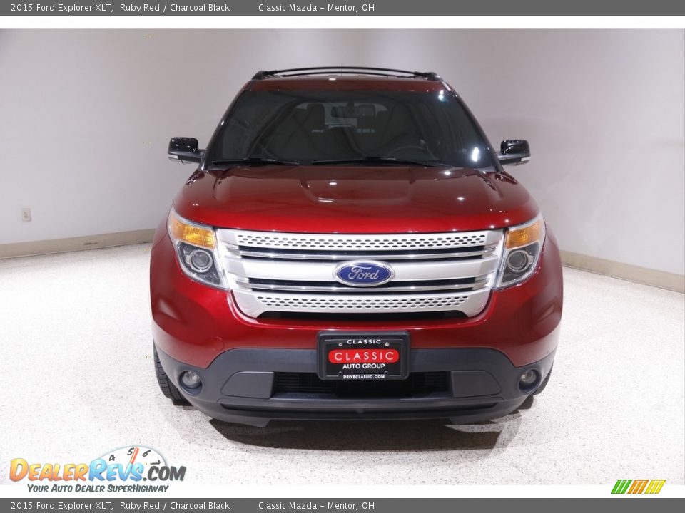 2015 Ford Explorer XLT Ruby Red / Charcoal Black Photo #2