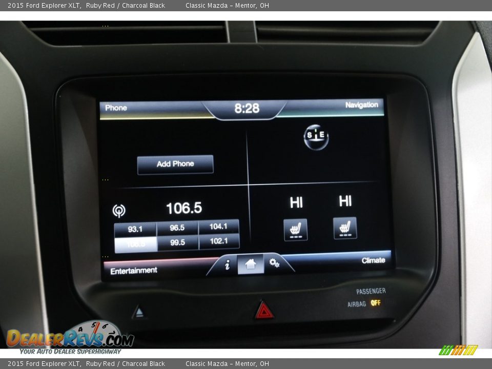 2015 Ford Explorer XLT Ruby Red / Charcoal Black Photo #11