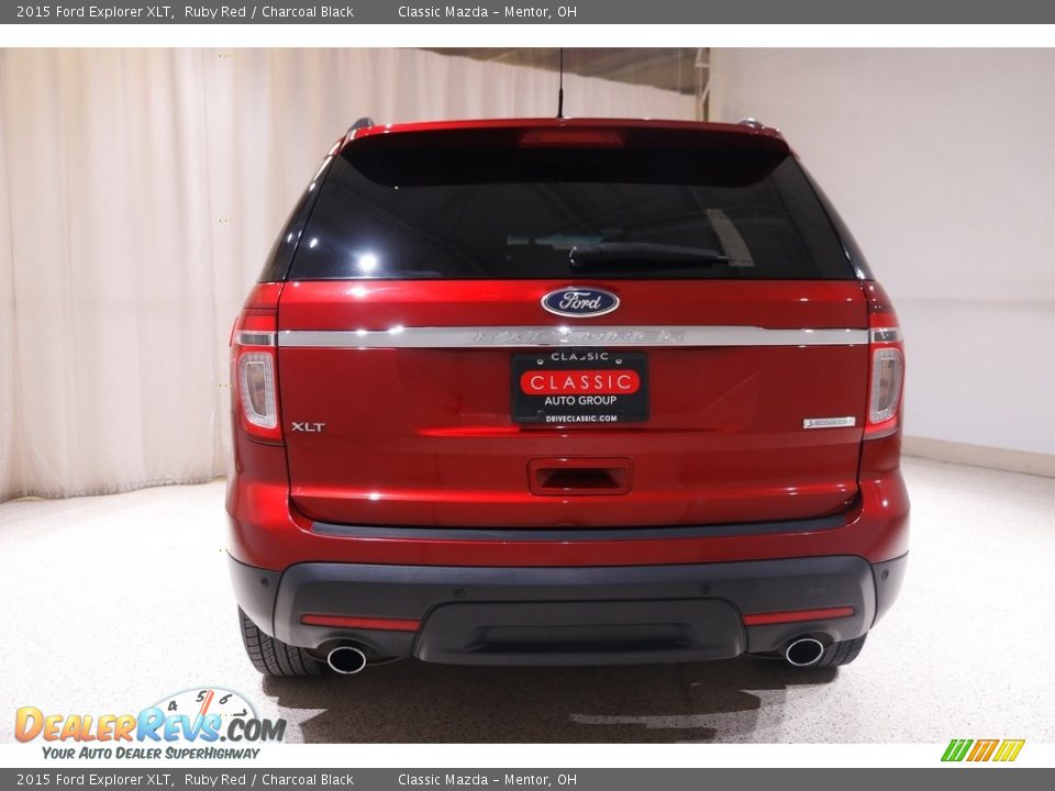2015 Ford Explorer XLT Ruby Red / Charcoal Black Photo #20