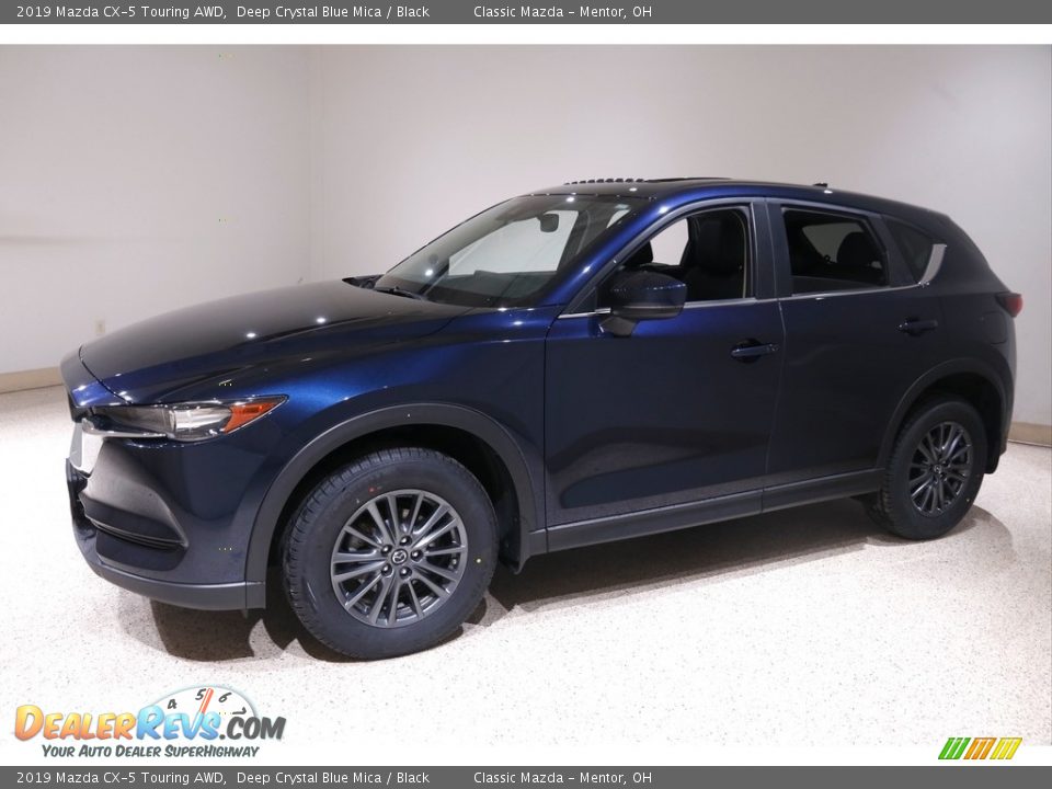 2019 Mazda CX-5 Touring AWD Deep Crystal Blue Mica / Black Photo #3