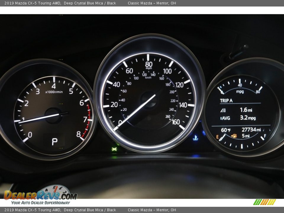 2019 Mazda CX-5 Touring AWD Deep Crystal Blue Mica / Black Photo #8