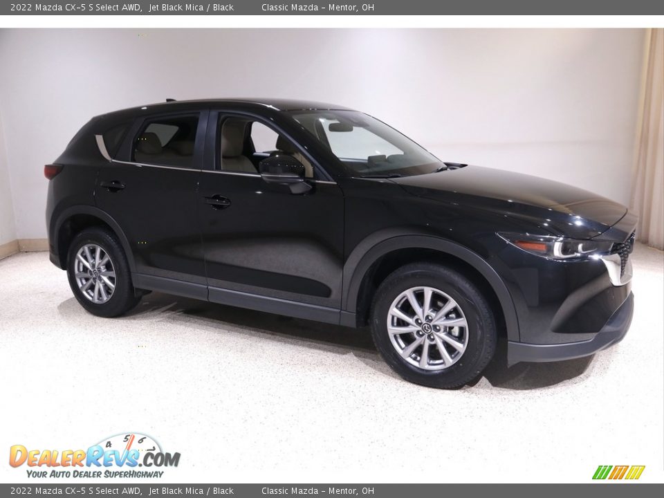 2022 Mazda CX-5 S Select AWD Jet Black Mica / Black Photo #1