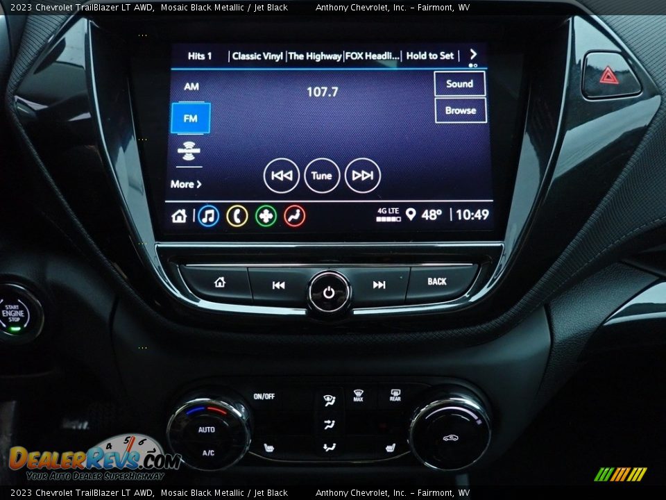 2023 Chevrolet TrailBlazer LT AWD Mosaic Black Metallic / Jet Black Photo #20