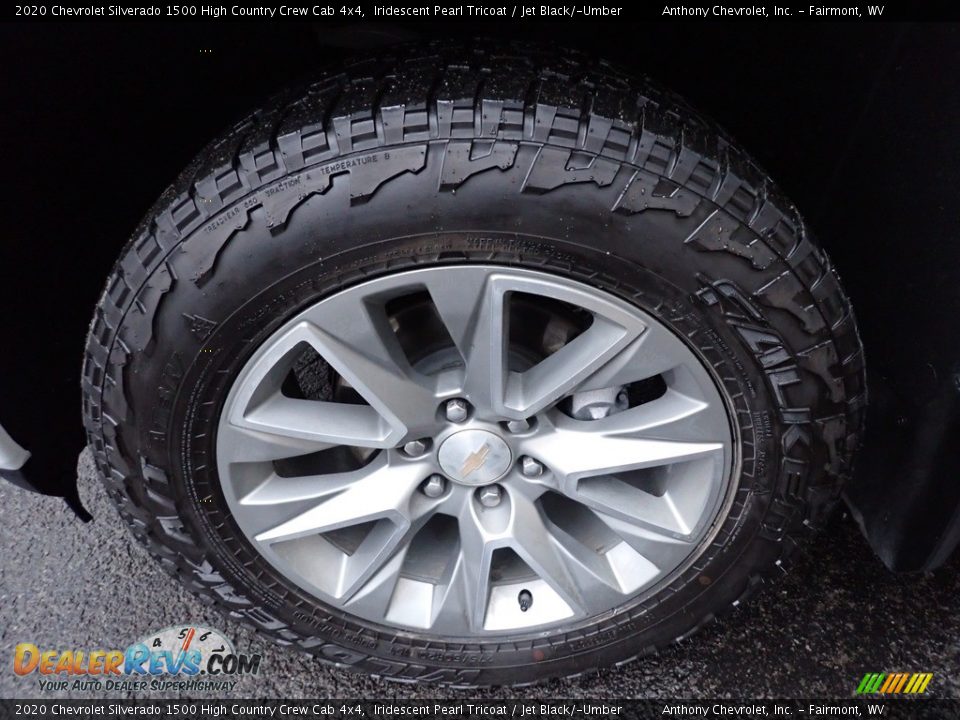 2020 Chevrolet Silverado 1500 High Country Crew Cab 4x4 Iridescent Pearl Tricoat / Jet Black/­Umber Photo #10