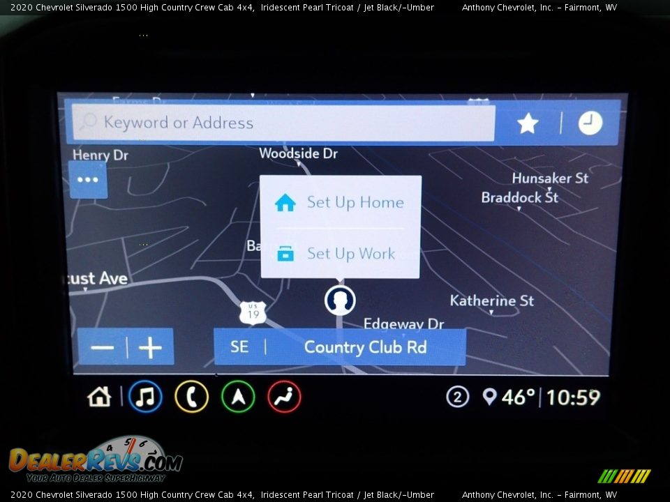 2020 Chevrolet Silverado 1500 High Country Crew Cab 4x4 Iridescent Pearl Tricoat / Jet Black/­Umber Photo #17
