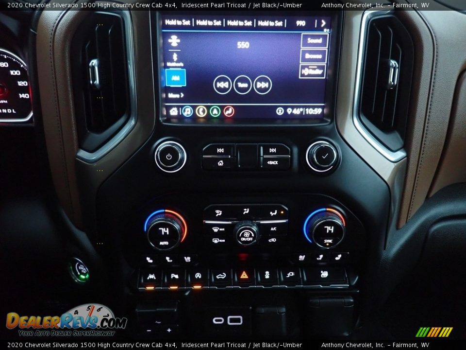 2020 Chevrolet Silverado 1500 High Country Crew Cab 4x4 Iridescent Pearl Tricoat / Jet Black/­Umber Photo #19