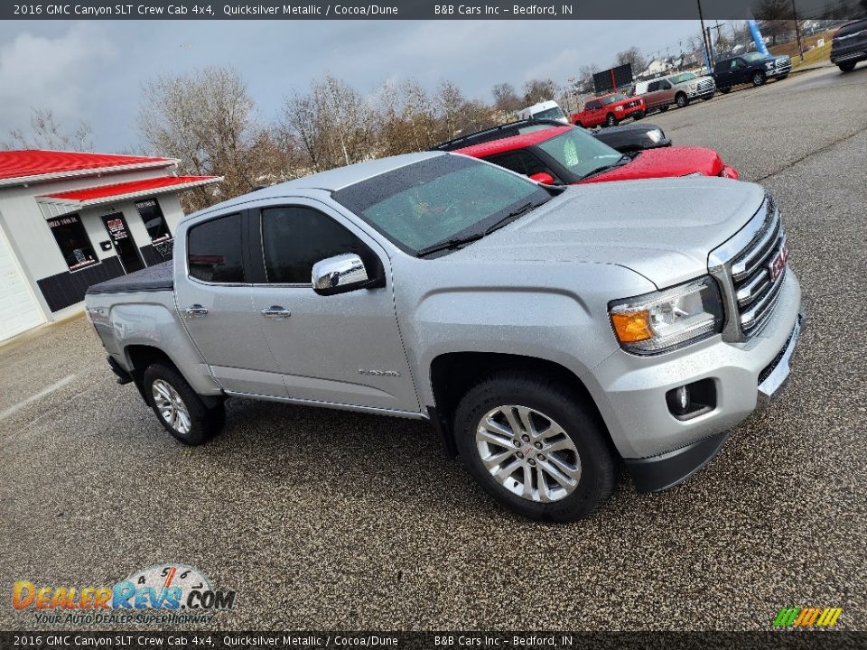 2016 GMC Canyon SLT Crew Cab 4x4 Quicksilver Metallic / Cocoa/Dune Photo #2