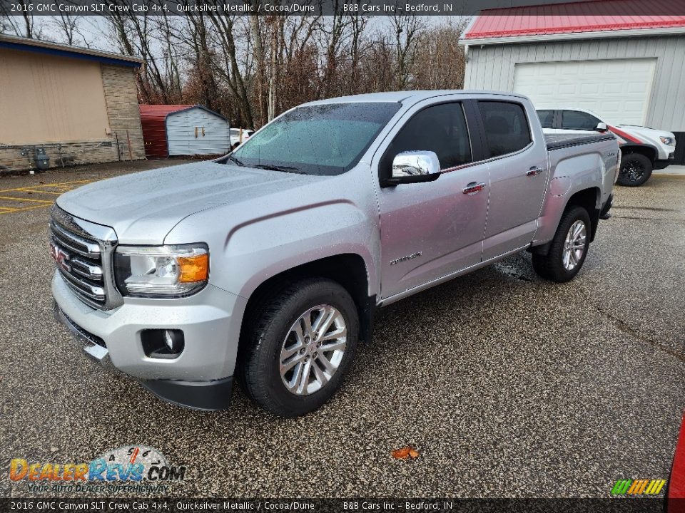 2016 GMC Canyon SLT Crew Cab 4x4 Quicksilver Metallic / Cocoa/Dune Photo #5