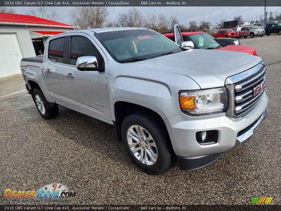 2016 GMC Canyon SLT Crew Cab 4x4 Quicksilver Metallic / Cocoa/Dune Photo #27