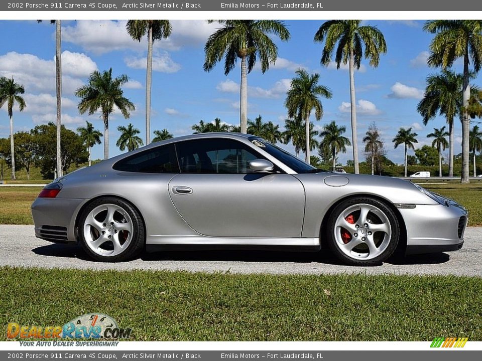 Arctic Silver Metallic 2002 Porsche 911 Carrera 4S Coupe Photo #2