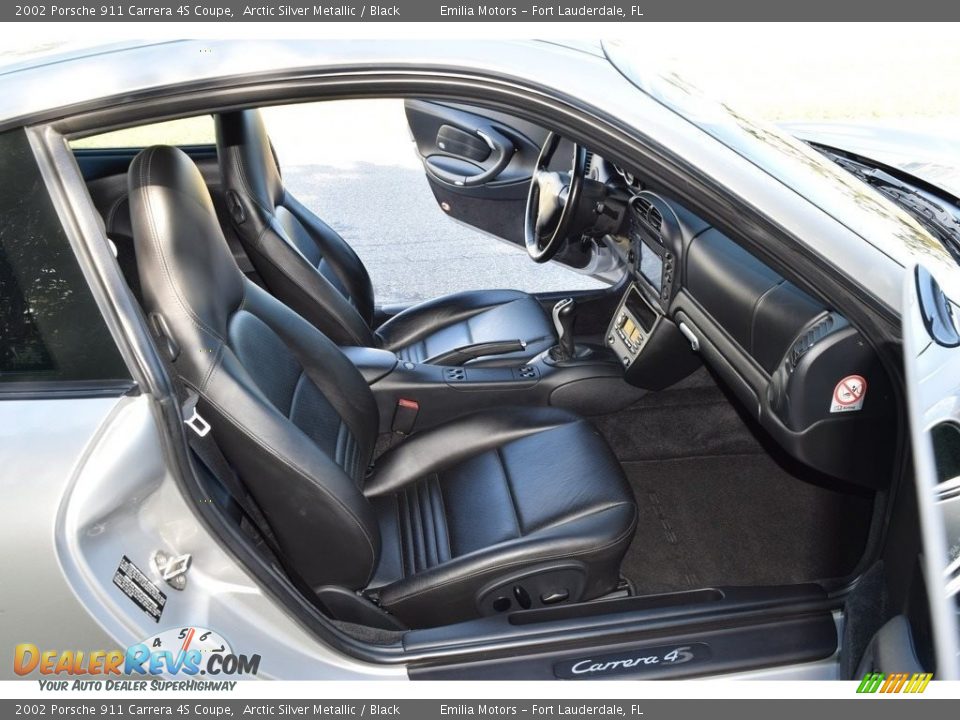 Black Interior - 2002 Porsche 911 Carrera 4S Coupe Photo #36