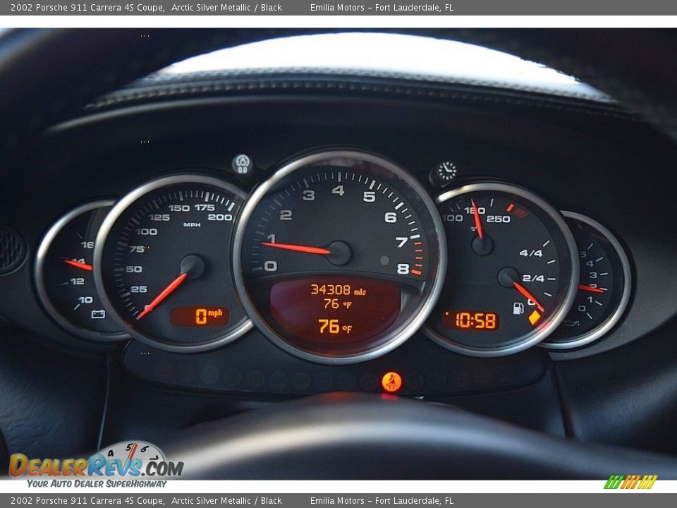 2002 Porsche 911 Carrera 4S Coupe Gauges Photo #48