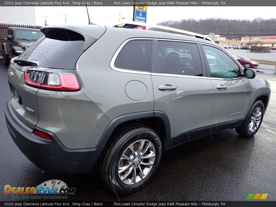 2020 Jeep Cherokee Latitude Plus 4x4 Sting-Gray / Black Photo #6