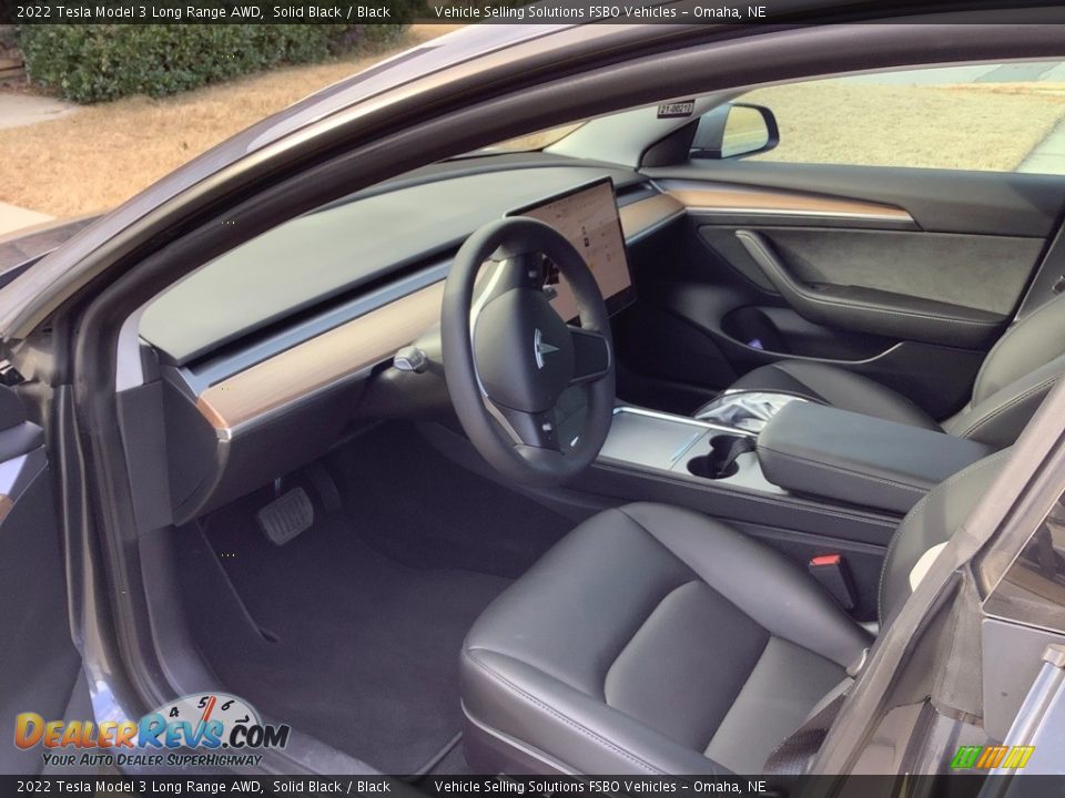 Black Interior - 2022 Tesla Model 3 Long Range AWD Photo #7