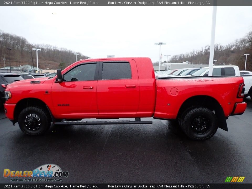 Flame Red 2021 Ram 3500 Big Horn Mega Cab 4x4 Photo #2