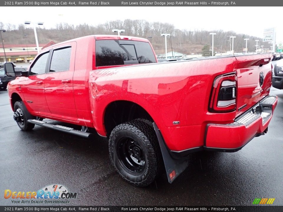 Flame Red 2021 Ram 3500 Big Horn Mega Cab 4x4 Photo #3