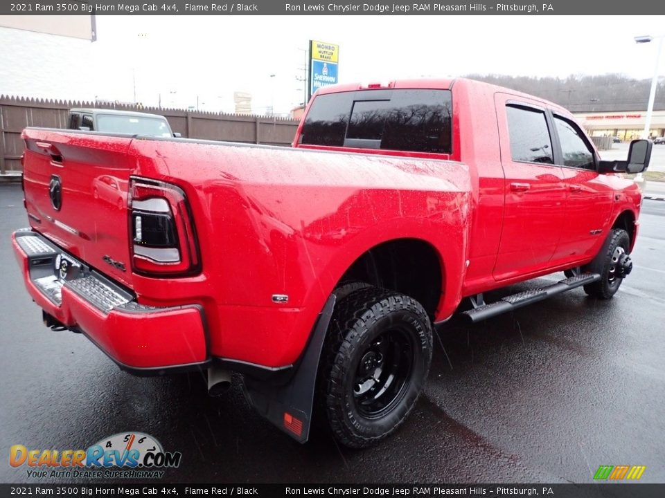 Flame Red 2021 Ram 3500 Big Horn Mega Cab 4x4 Photo #6