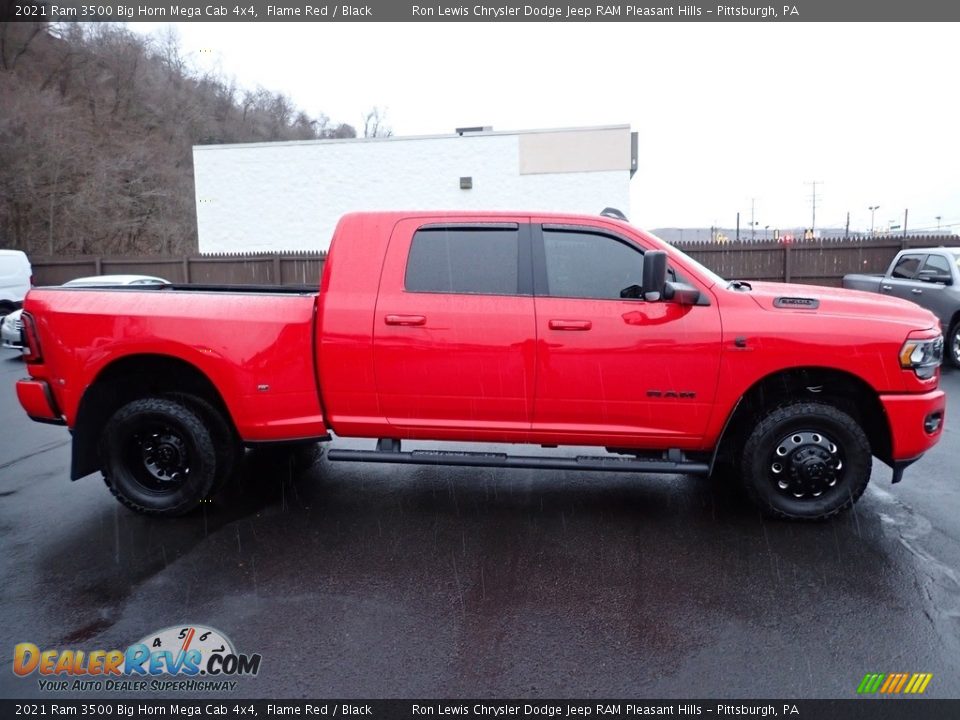 Flame Red 2021 Ram 3500 Big Horn Mega Cab 4x4 Photo #7