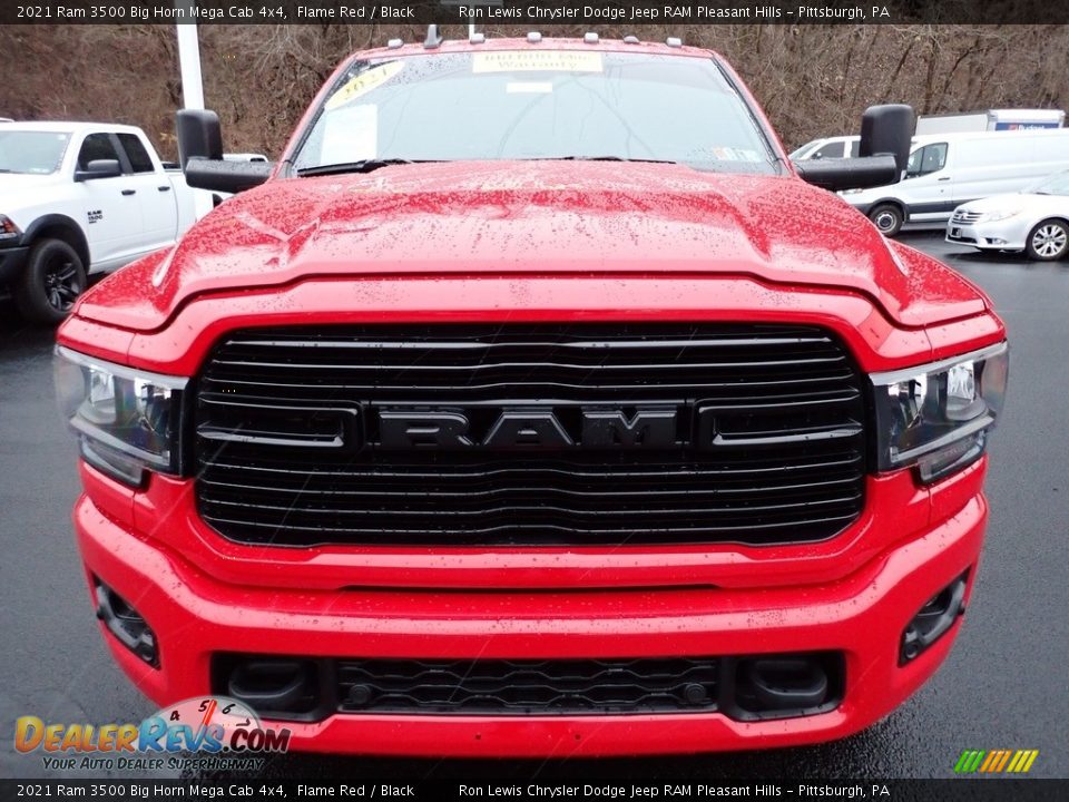 Flame Red 2021 Ram 3500 Big Horn Mega Cab 4x4 Photo #9