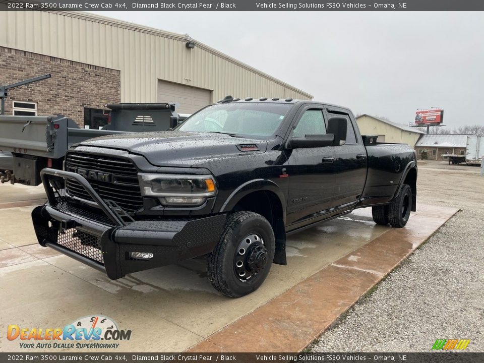 2022 Ram 3500 Laramie Crew Cab 4x4 Diamond Black Crystal Pearl / Black Photo #1