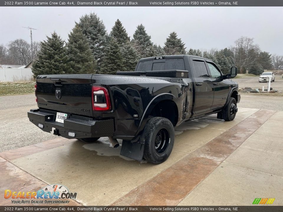 2022 Ram 3500 Laramie Crew Cab 4x4 Diamond Black Crystal Pearl / Black Photo #13