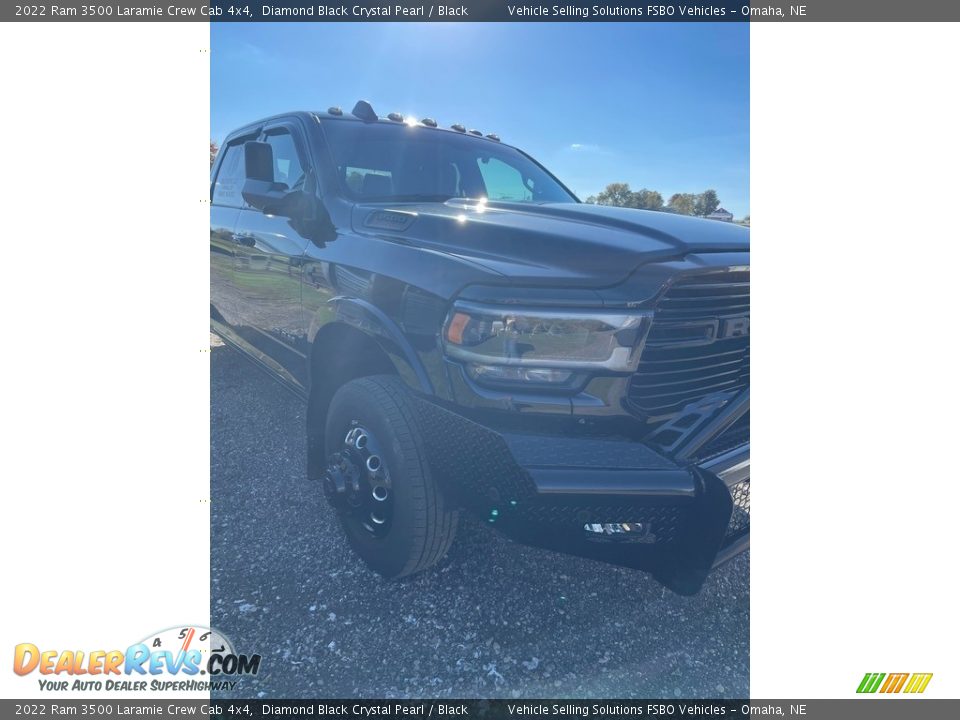 2022 Ram 3500 Laramie Crew Cab 4x4 Diamond Black Crystal Pearl / Black Photo #20