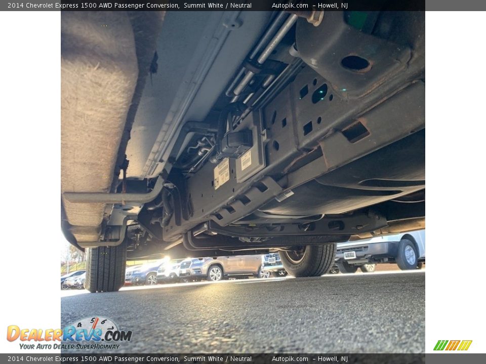 Undercarriage of 2014 Chevrolet Express 1500 AWD Passenger Conversion Photo #23