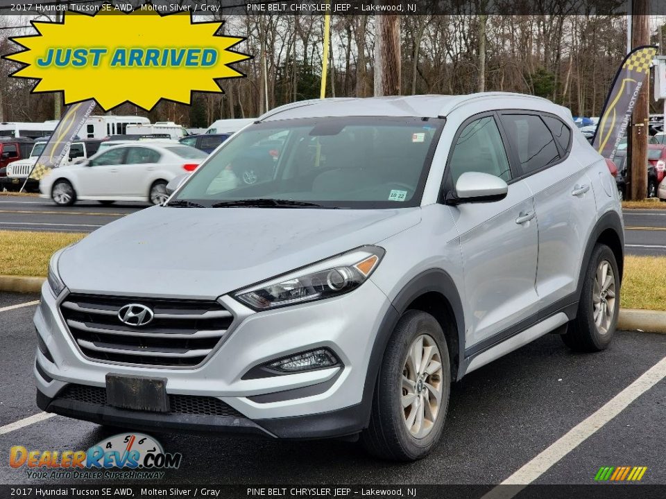 2017 Hyundai Tucson SE AWD Molten Silver / Gray Photo #1