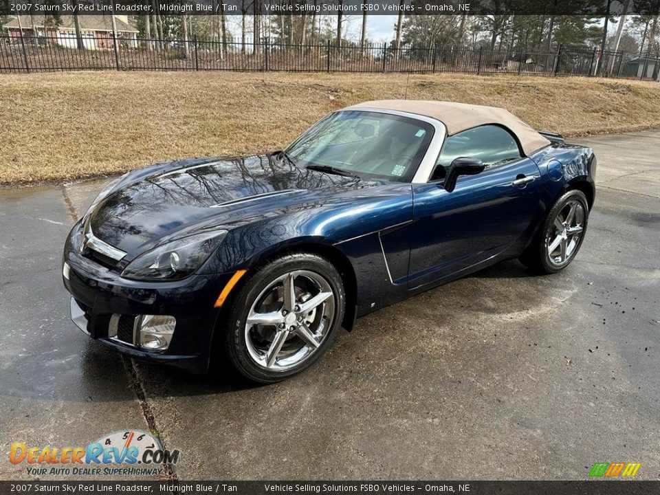 2007 Saturn Sky Red Line Roadster Midnight Blue / Tan Photo #2