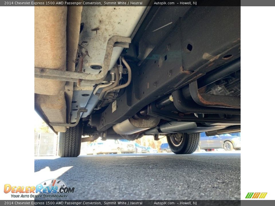 Undercarriage of 2014 Chevrolet Express 1500 AWD Passenger Conversion Photo #27
