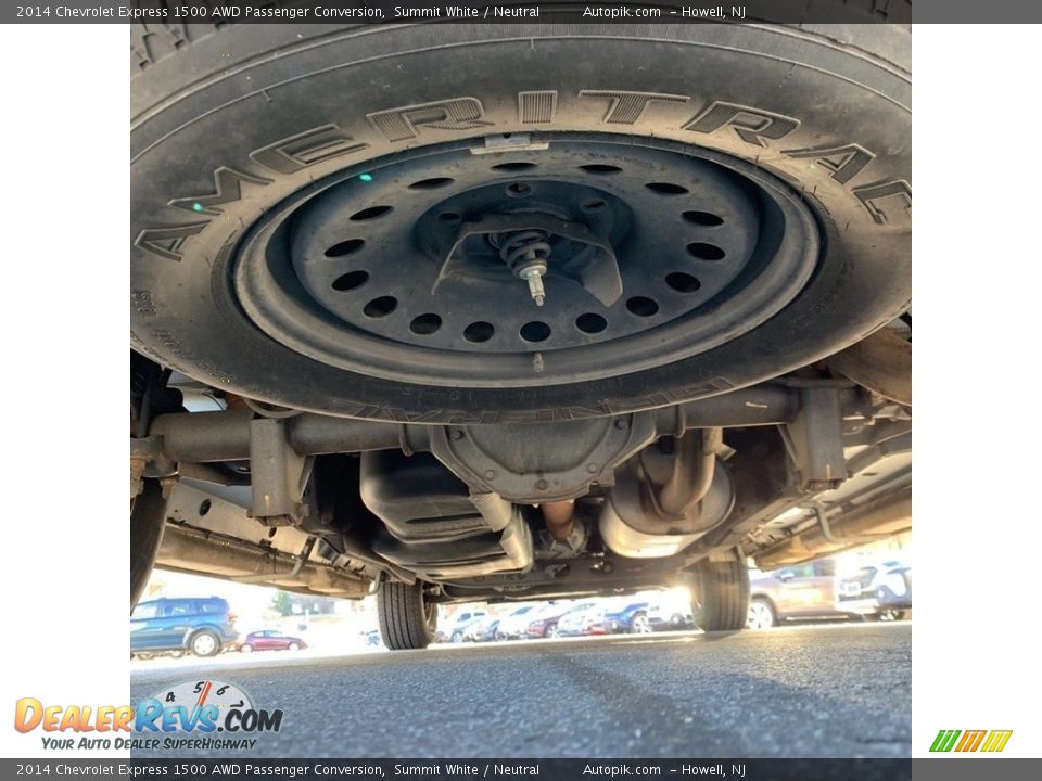 Undercarriage of 2014 Chevrolet Express 1500 AWD Passenger Conversion Photo #28