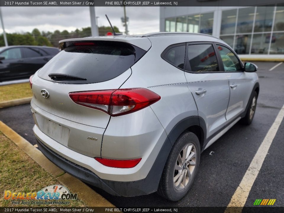 2017 Hyundai Tucson SE AWD Molten Silver / Gray Photo #8
