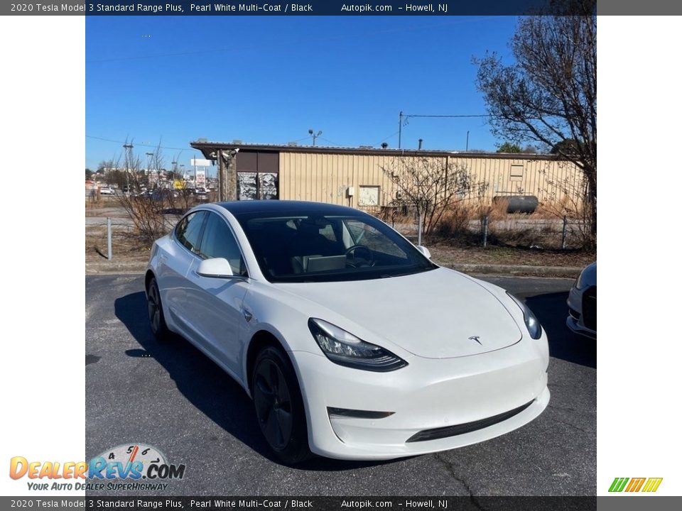 2020 Tesla Model 3 Standard Range Plus Pearl White Multi-Coat / Black Photo #5