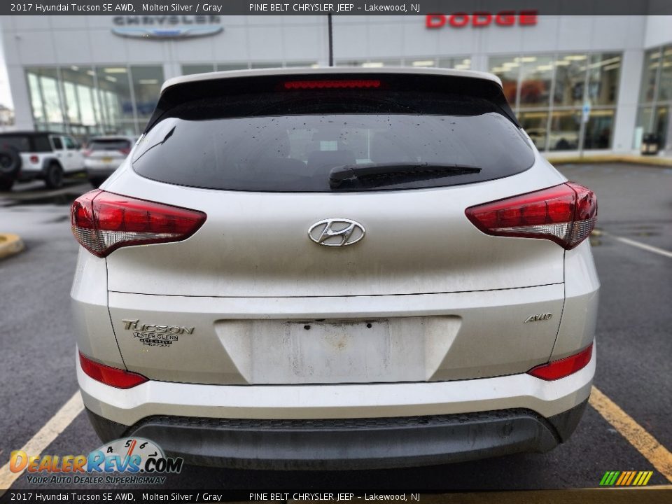 2017 Hyundai Tucson SE AWD Molten Silver / Gray Photo #9