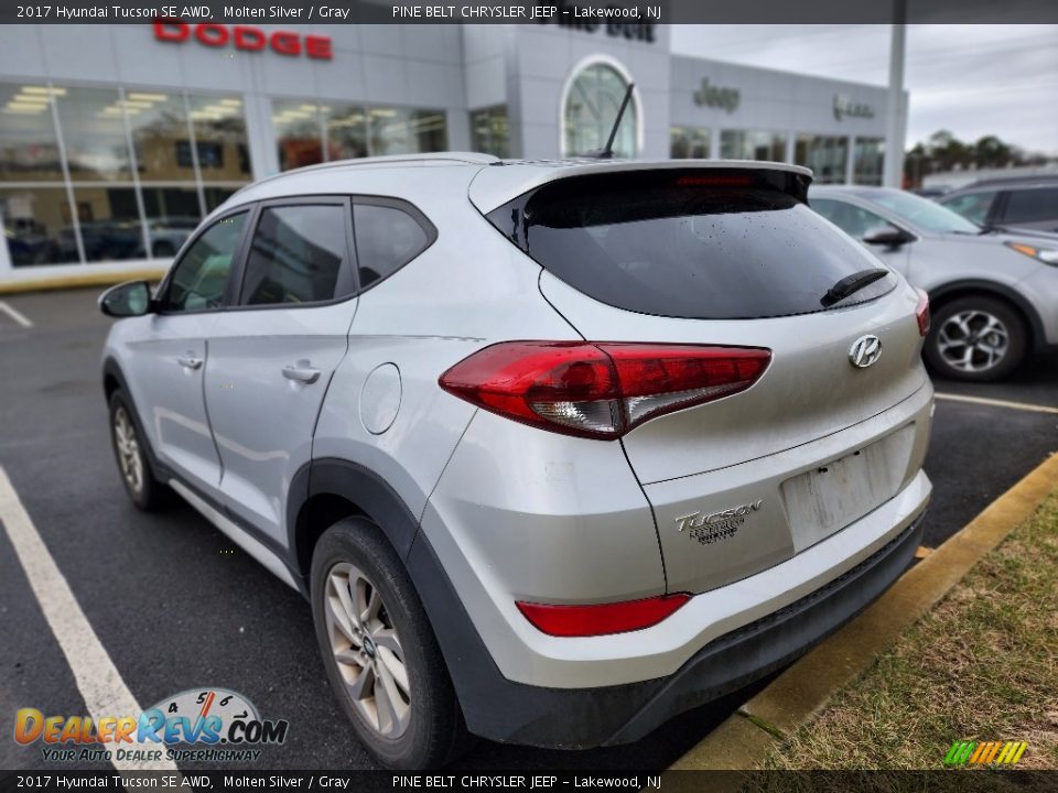 2017 Hyundai Tucson SE AWD Molten Silver / Gray Photo #10