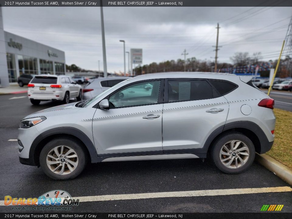 2017 Hyundai Tucson SE AWD Molten Silver / Gray Photo #11